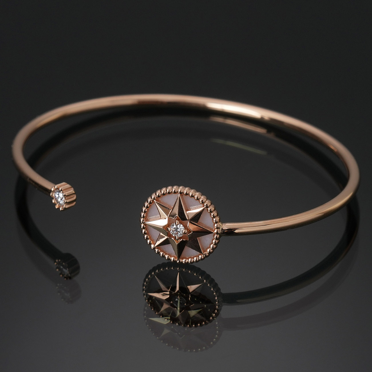 CHRISTIAN DIOR(USED)디올 로즈드방 다이아 브레이슬릿 #14.5